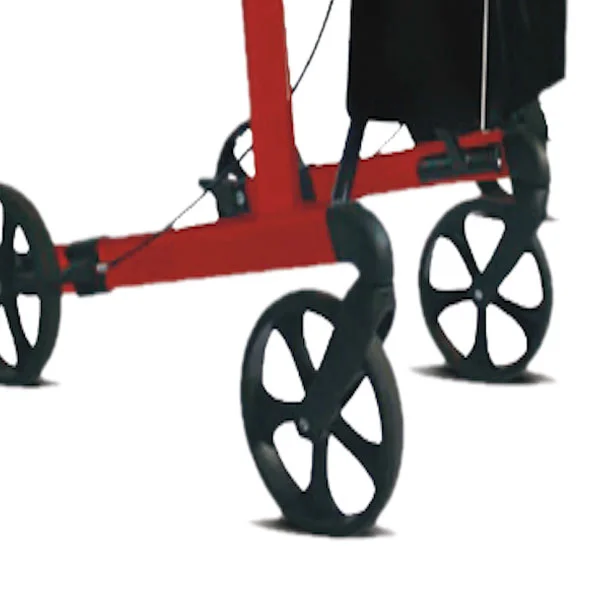four wheel walker with seat and basket