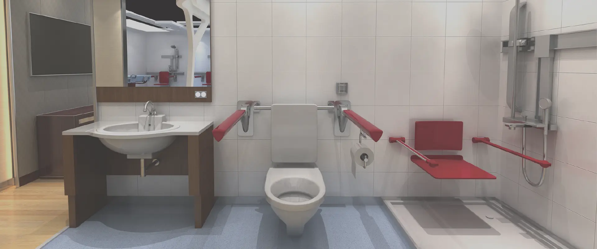 Hospital Central Bathroom